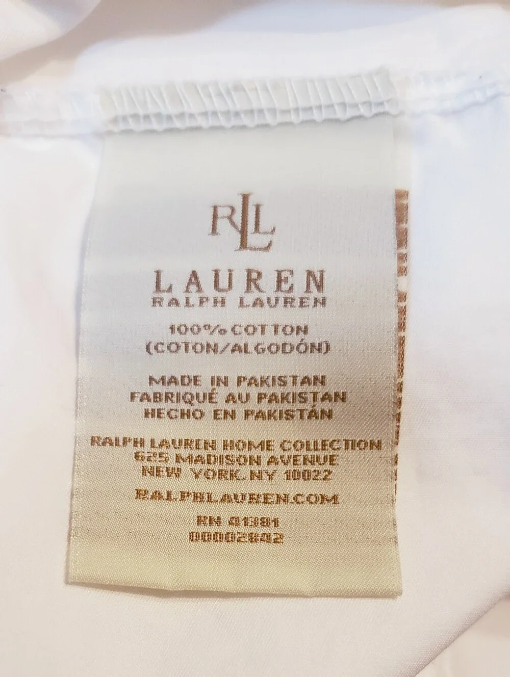 Lauren Ralph Lauren King Two Pilliwcases Cotton White 20